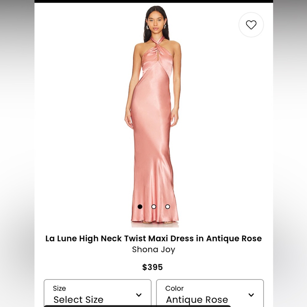 La Lune high neck twist maxi dress